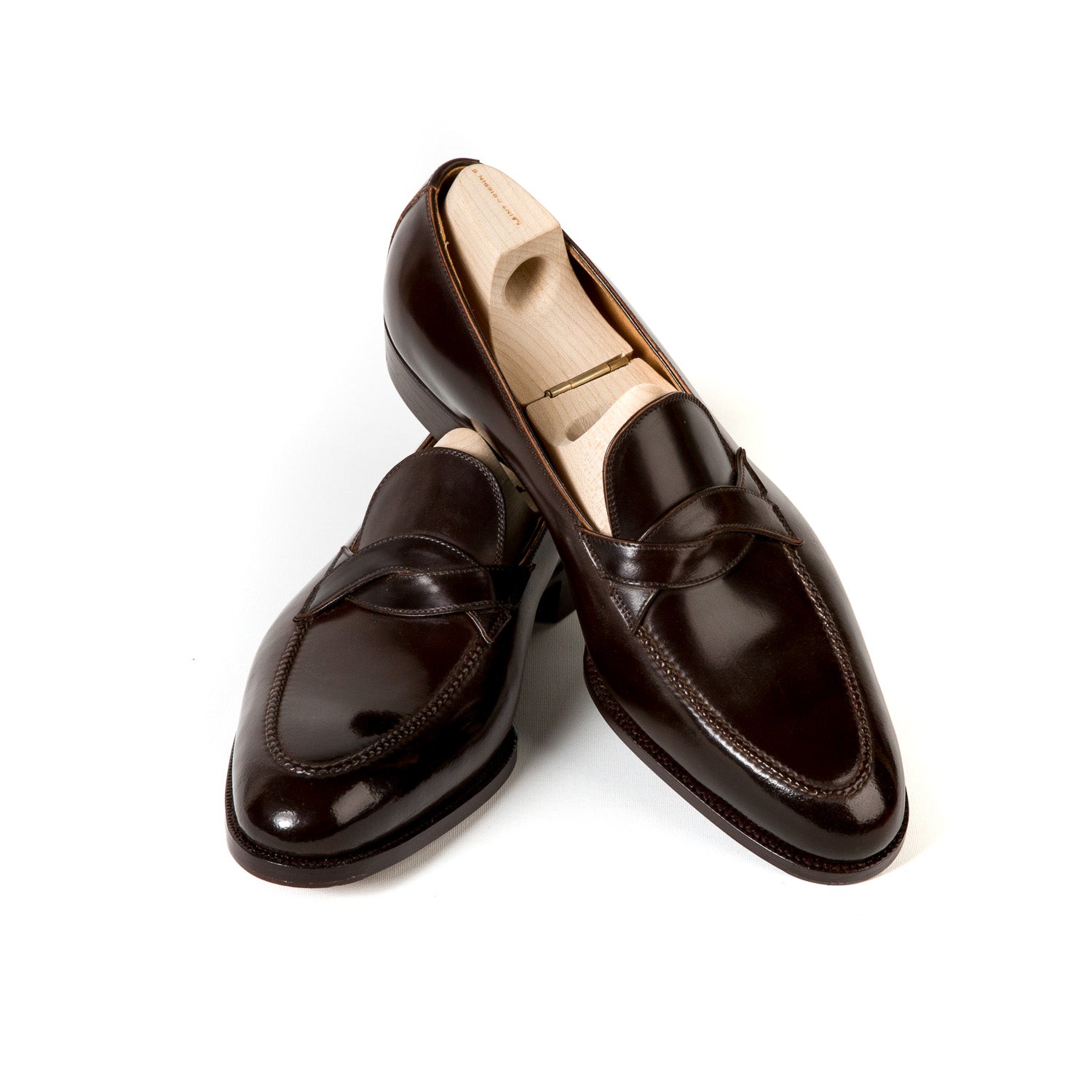 Limited Edition: Loafer "Curved Strap American" made of Original Horween Shell Cordovan - purely handmade